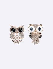 Snowy Owl Elegance Pin
