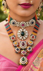 Navrang Maharani Layered Kundan Set