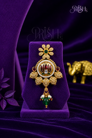 Padmika - Lotus Gold Necklace & Earring set