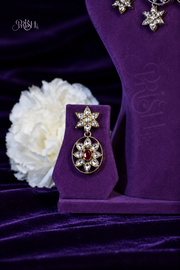 Gulrakt - Floral Kundan Necklace set