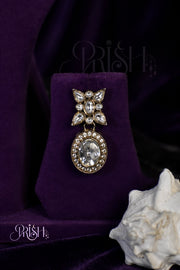 Sitara -  Moonlit Polki stones necklace set