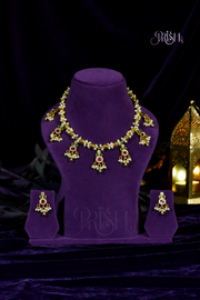 Ratnamoti - Ruby-Green Temple Charm set