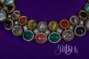 RatnaRaaga - Gemstones Heirloom Necklace set