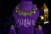 RatnaRaaga - Gemstones Heirloom Necklace set