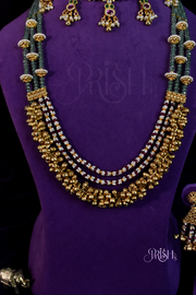 Rajharita Pearl Mala Combo set