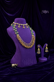 Rajharita Pearl Mala Combo set
