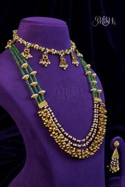 Rajharita Pearl Mala Combo set