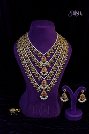 Rajnandhini Chaar-lada Haar set