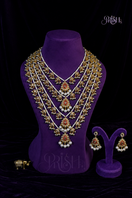 Rajnandhini Chaar-lada Haar set