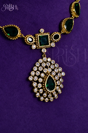 Emerald Halo Choker Set