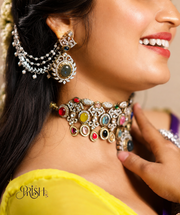 Navratna Rajsi Choker Set