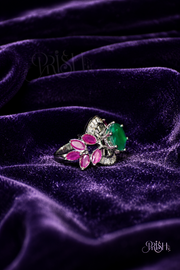 Emerald Blossom Luxe Ring