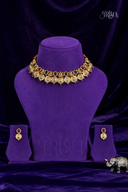 Rajmudra Coin Choker Set