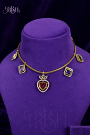 Navratna Royale Charm Choker