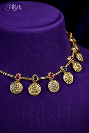 Rajmudra Heritage Coin Necklace Set