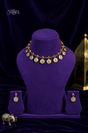 Rajmudra Heritage Coin Necklace Set
