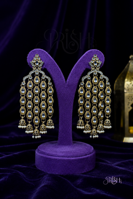 Mahal Kundan Cascade Earrings