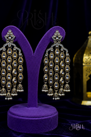 Mahal Kundan Cascade Earrings