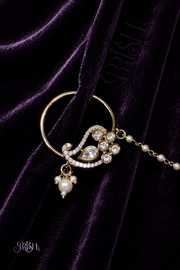 Celestial Pearl Bridal Nose Ring
