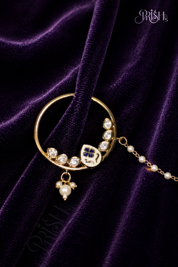 Nazar Pearl Hoop Nath