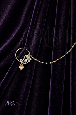 Celestial Pearl Bridal Nose Ring