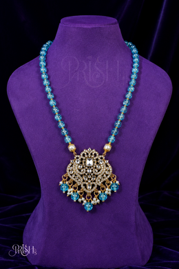 Azure Rajwadi Pendant Mala
