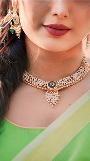 Morpankhi Rajwadi Necklace set