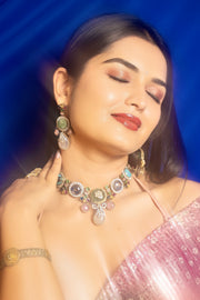 Neel Vasant - Peacock Heritage Necklace & Earring set