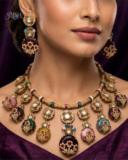 Rangmahal Rajwadi Necklace Set