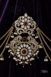 Maharani Ruby Hair Chain