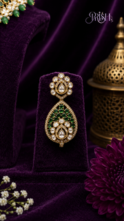 Haritā Rajasi Emerald Kundan Choker Set