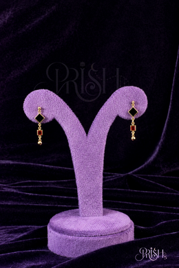 Midnight Ruby Duo Drops Piercing Bugadi