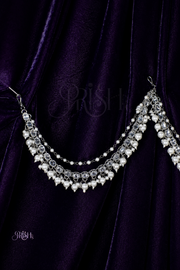 Aurora Crystal Pearl Ear Chains