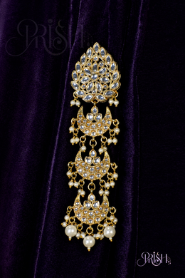 Crescent Pearl Hair Jewel