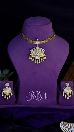 Lotus Padma Necklace Set