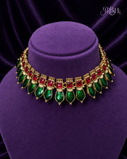 Panna Manikya Rajwadi Choker Set