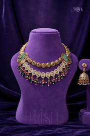 Kuldevi Heritage Double Layered Necklace Set