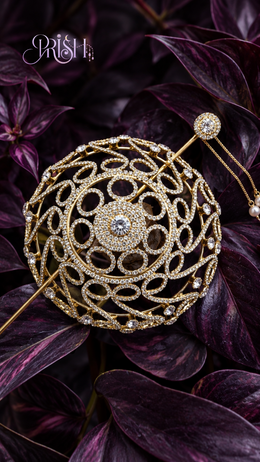 Aurelia Halo Stone Bun Brooch