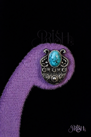 Turquoise Haven Heritage Oxidised Stud Earrings