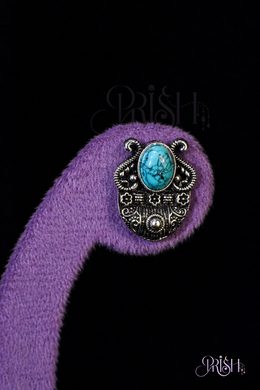 Turquoise Haven Heritage Oxidised Stud Earrings