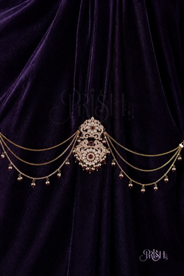 Maharani Ruby Hair Chain