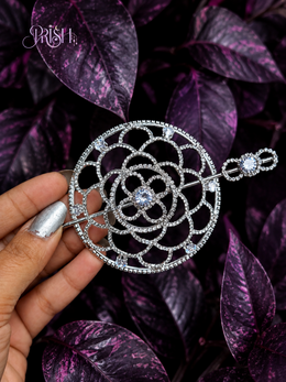 Celestia Bloom Stone Bun Brooch