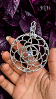 Celestia Bloom Stone Bun Brooch