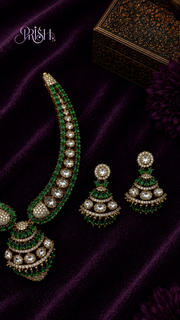 Emerald Vanya Rani Necklace Set