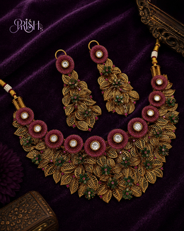 Raktakamal Pushpavalli Rajhaar Set