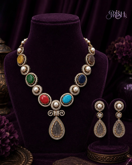 Navaratna Ratnanjali Heritage Necklace Set