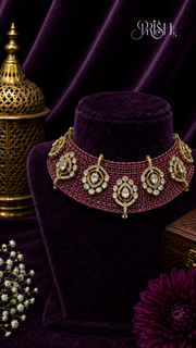 Raktāri Royale Ruby Choker Set