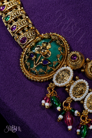 Kuldevi Heritage Double Layered Necklace Set