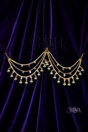 Chandrika Emerald Ruby  Luxe Ear Chains