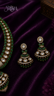 Emerald Vanya Rani Necklace Set